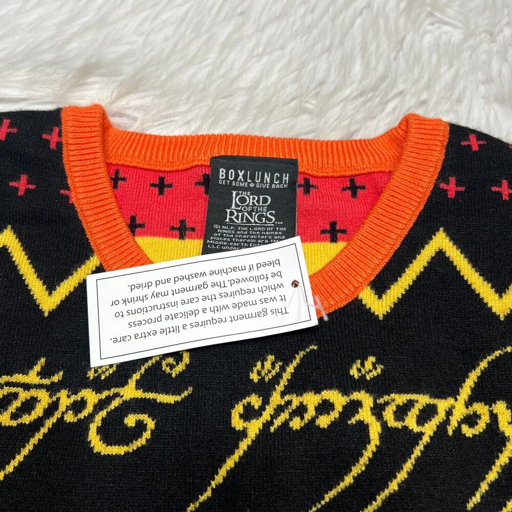 LORD OF THE RINGS EYE OF SAURON SWEATER LOTR - Picture 4 of 5